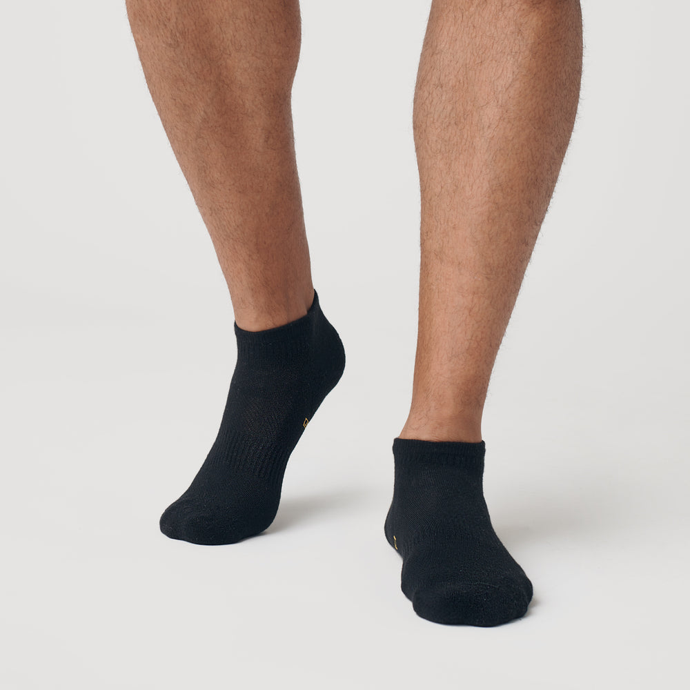 Black Ankle Socks 6-Pack