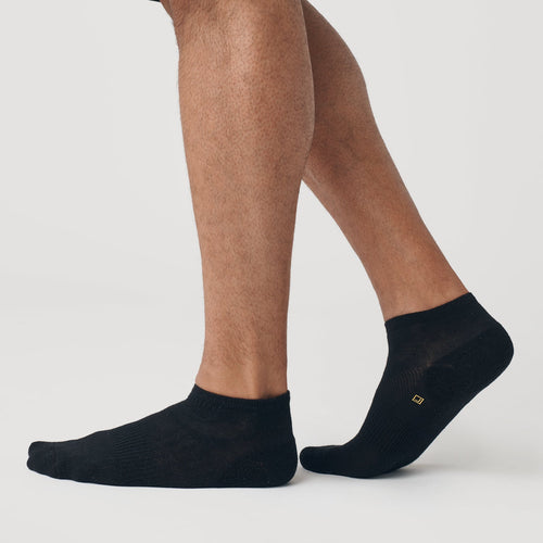 Black Ankle Socks Single