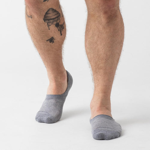 Heather Gray Never Show Socks 6-Pack