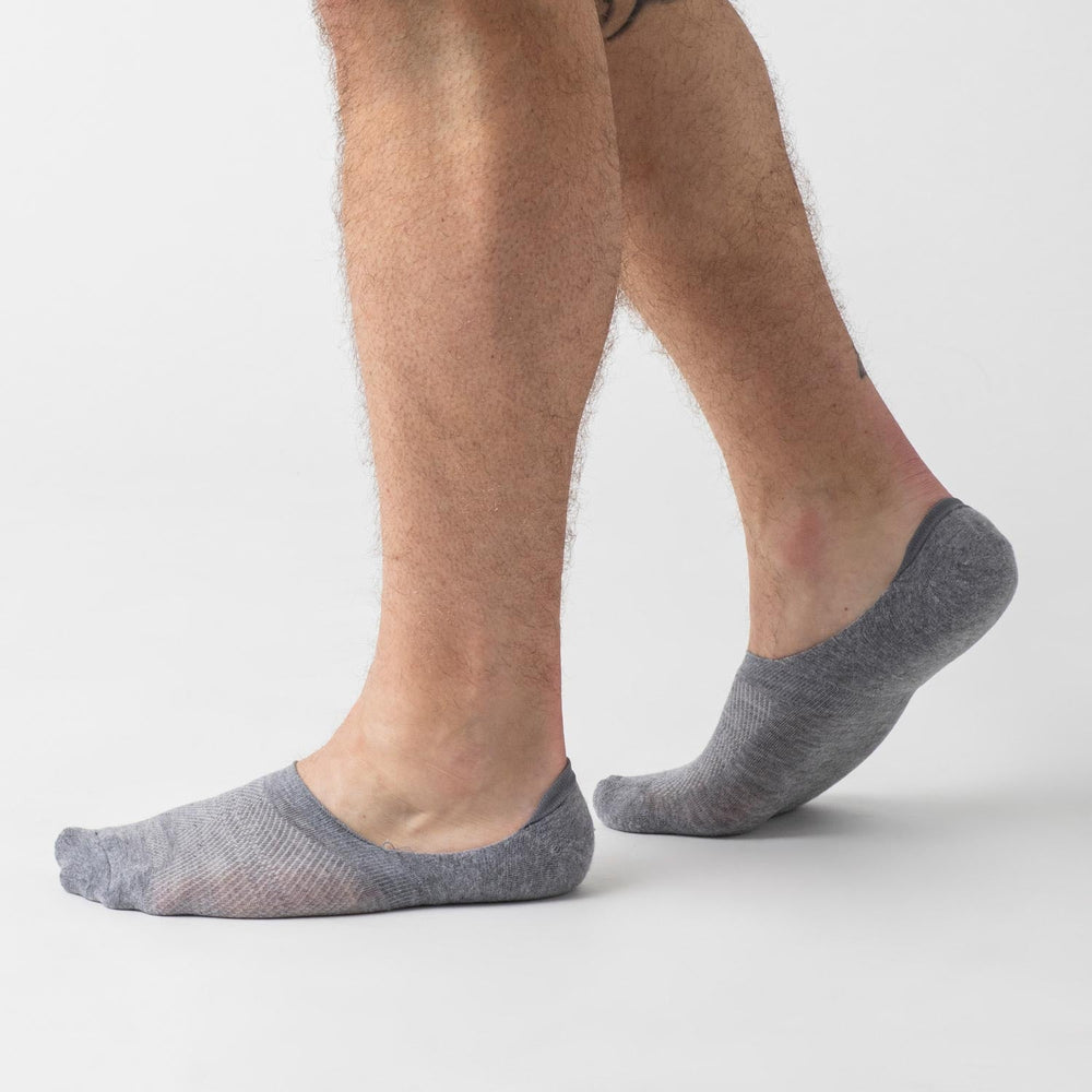 Heather Gray Never Show Socks 3-Pack