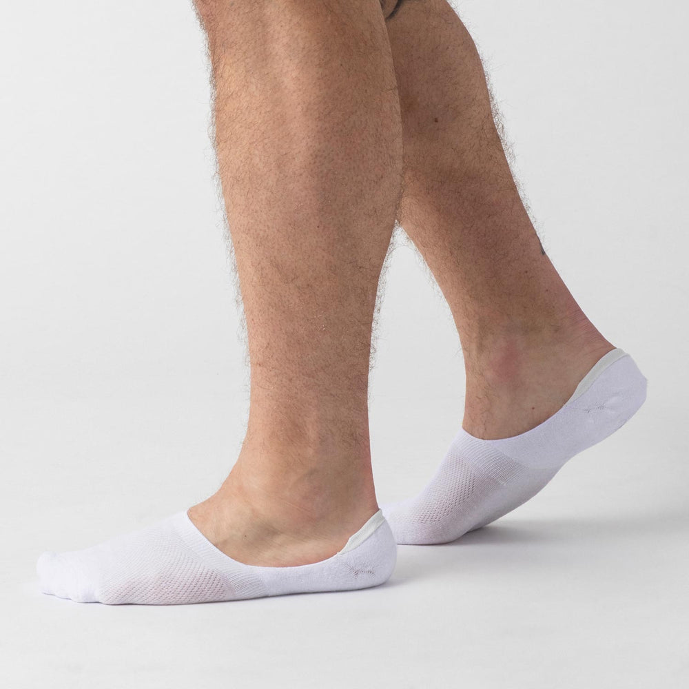 White Never Show Socks 9-Pack