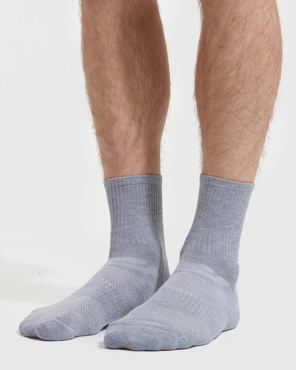 Heather Gray Half Crew Socks 6-Pack