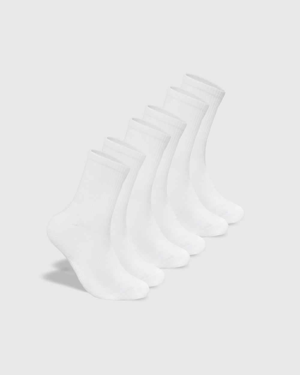 White Half Crew Socks 3-Pack