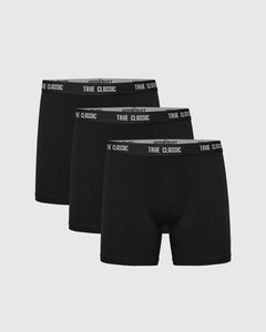 True ClassicBlack Logo Boxer Briefs 3-Pack