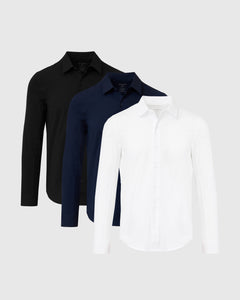 True ClassicStaple Commuter Long Sleeve Shirt 3-Pack