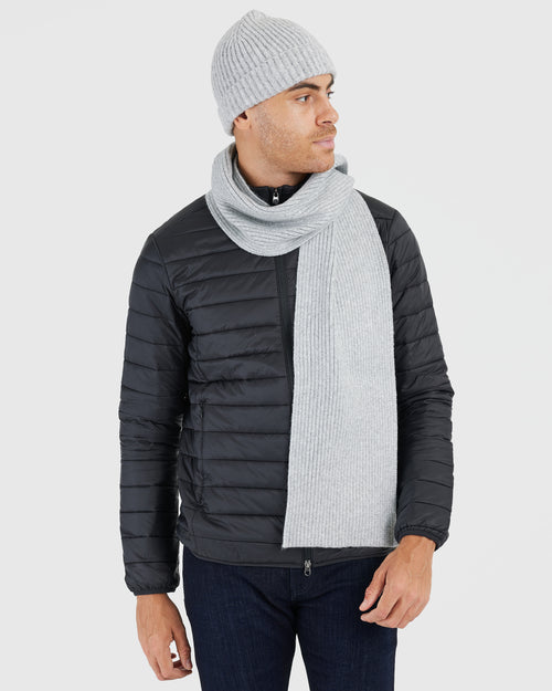 Heather Gray Sweater Scarf