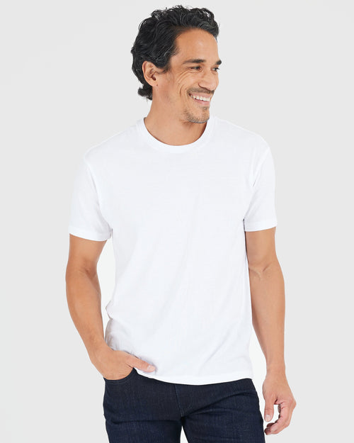 All White Short Sleeve Crew Neck 10-Pack