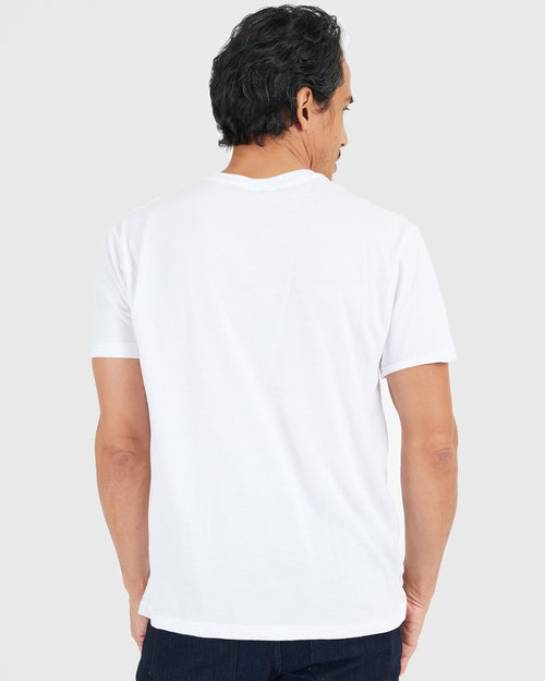 All White Short Sleeve Crew Neck 3-Pack