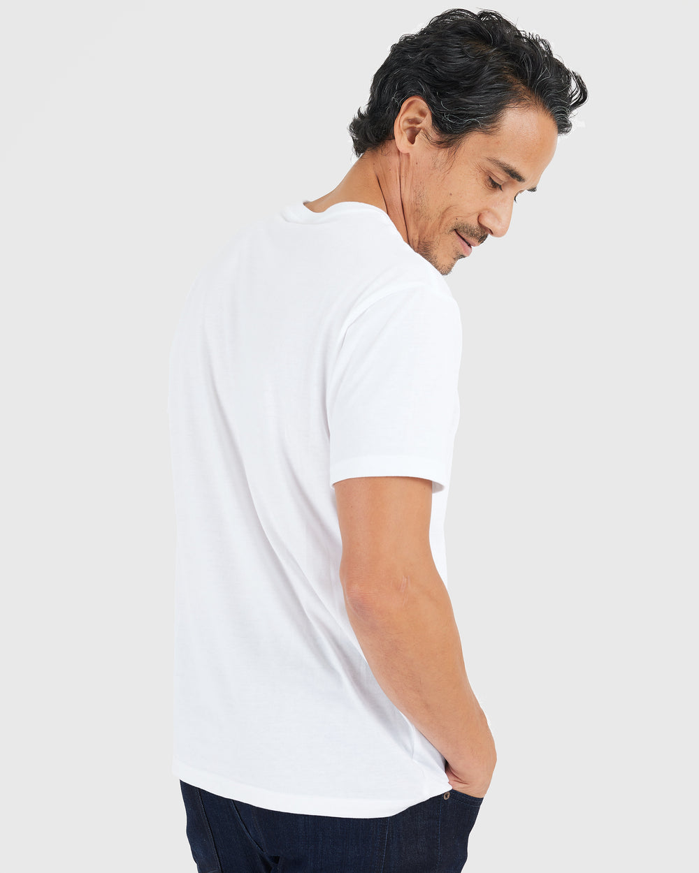 All White Short Sleeve Crew Neck 3-Pack