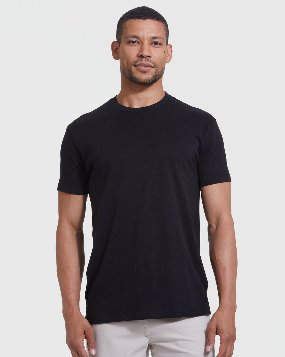 All Black Short Sleeve Crew Neck 3-Pack