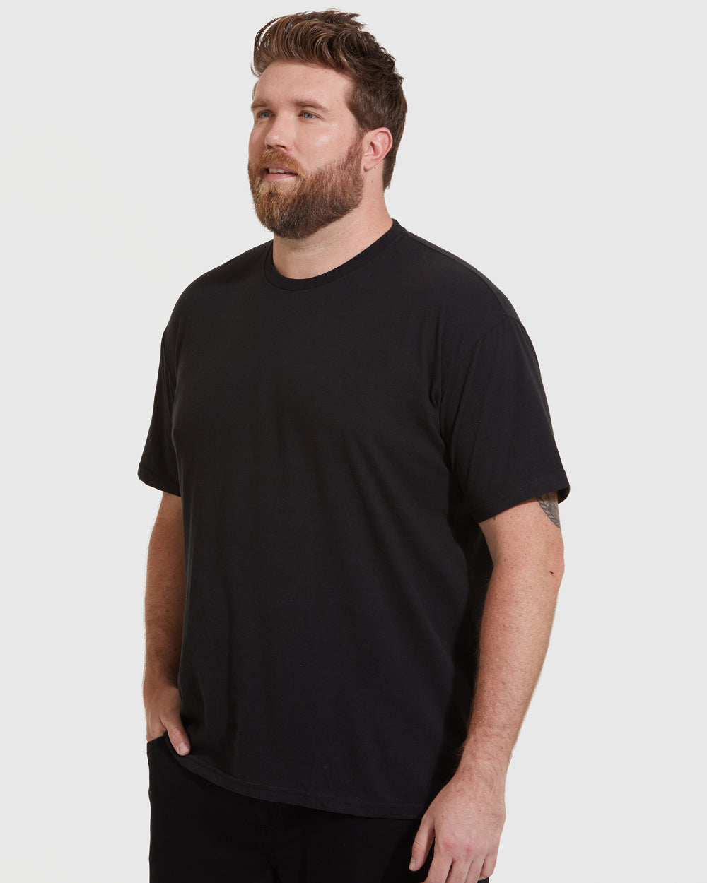 All Black Short Sleeve Crew Neck 6-Pack