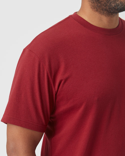 Crimson Short Sleeve Crew Neck Tee