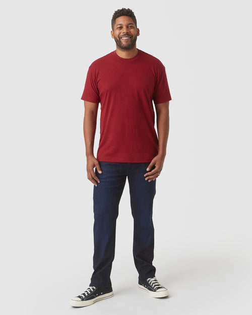 Crimson Short Sleeve Crew Neck Tee