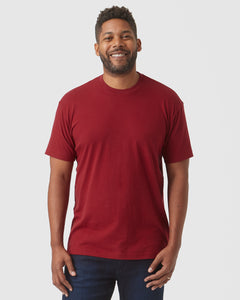 True ClassicCrimson Short Sleeve Crew Neck Tee