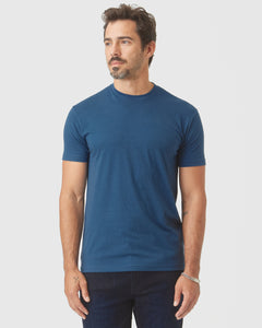 True ClassicDeep Sea Blue Short Sleeve Crew Neck Tee