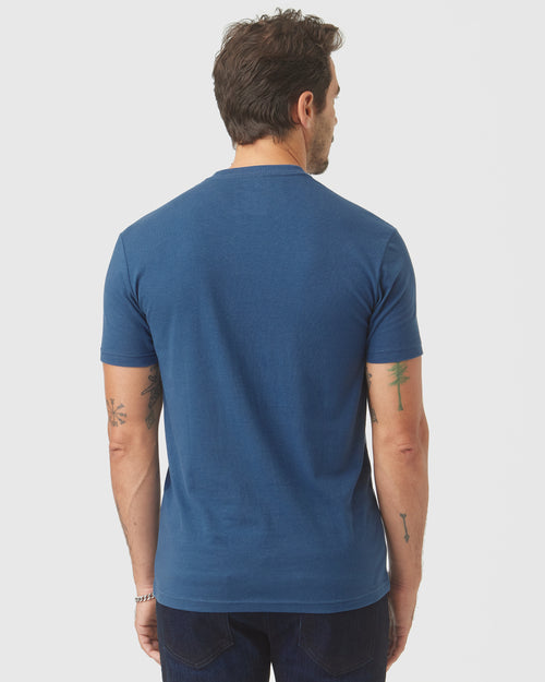 Deep Sea Blue Short Sleeve Crew Neck Tee