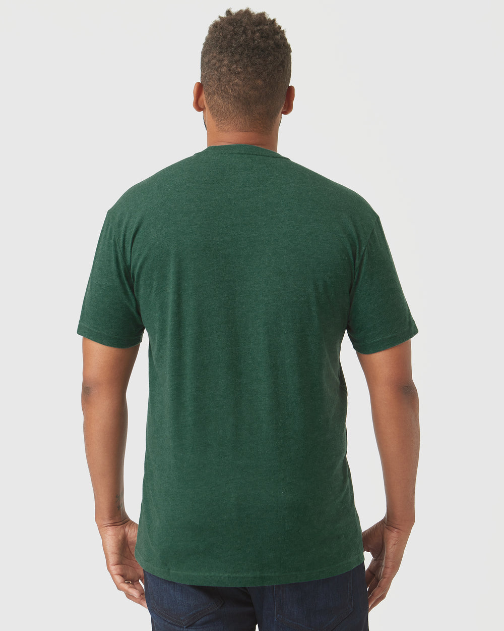 Evergreen Heather Short Sleeve Crew Neck Tee