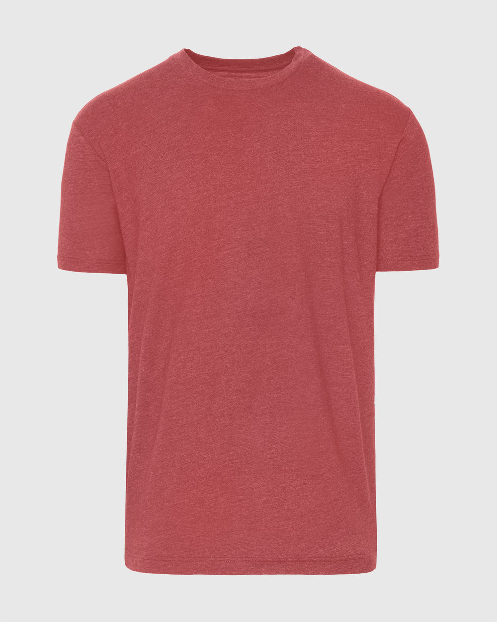 Heather Garnet Short Sleeve Crew Neck Tee