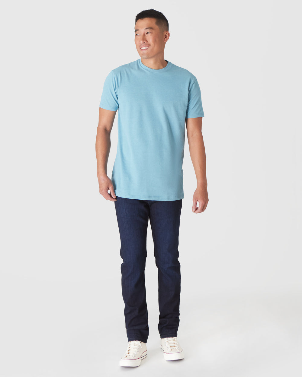 Heather Voyager Short Sleeve Crew Neck Tee