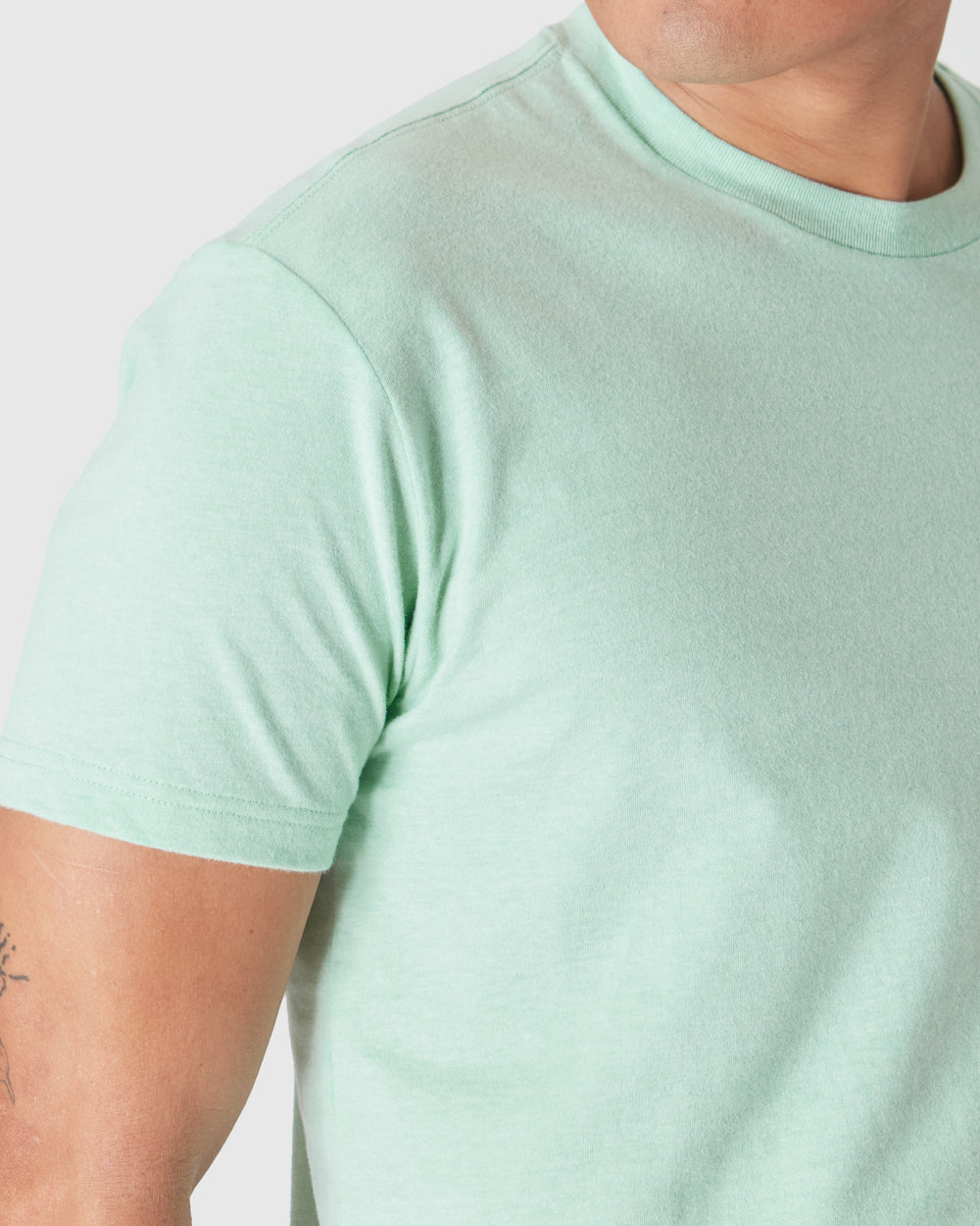 Heather Mist Short Sleeve Crew Neck Tee