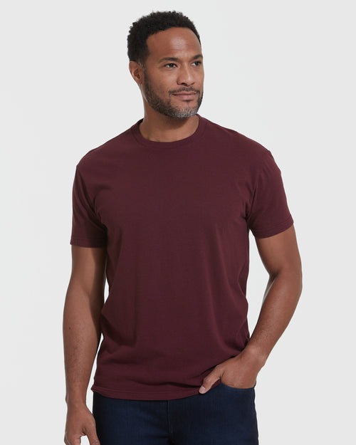 Mahogany Short Sleeve Crew Neck Tee