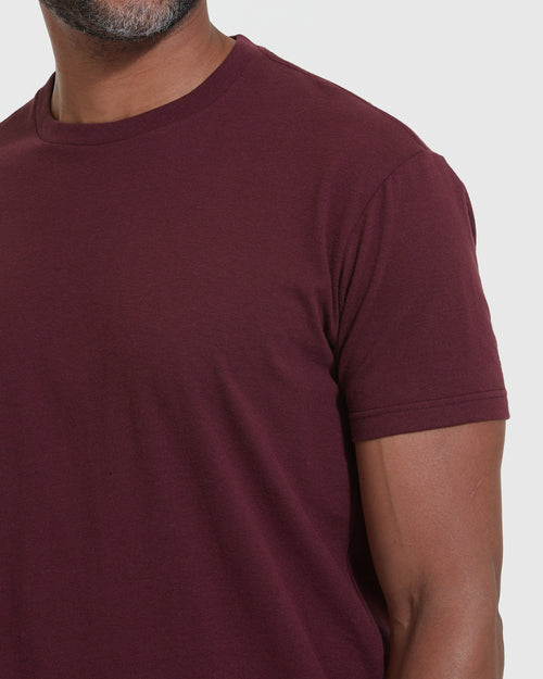 Mahogany Short Sleeve Crew Neck Tee