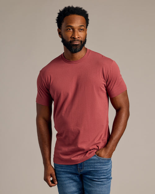 Rustic Apple Short Sleeve Crew Neck Tee