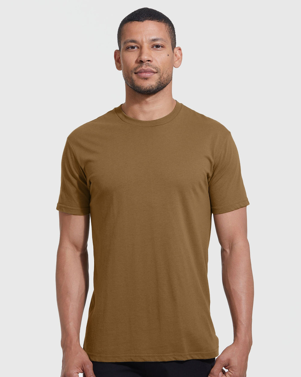 Tan 499 Short Sleeve Crew Neck Tee