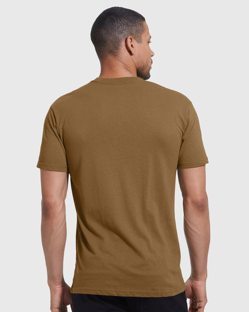 Tan 499 Short Sleeve Crew Neck Tee