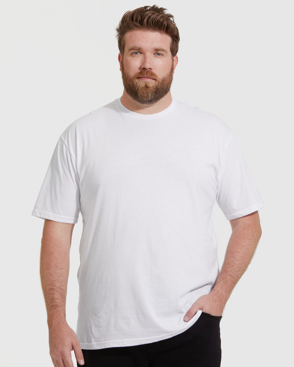 All White Short Sleeve Crew Neck 3-Pack