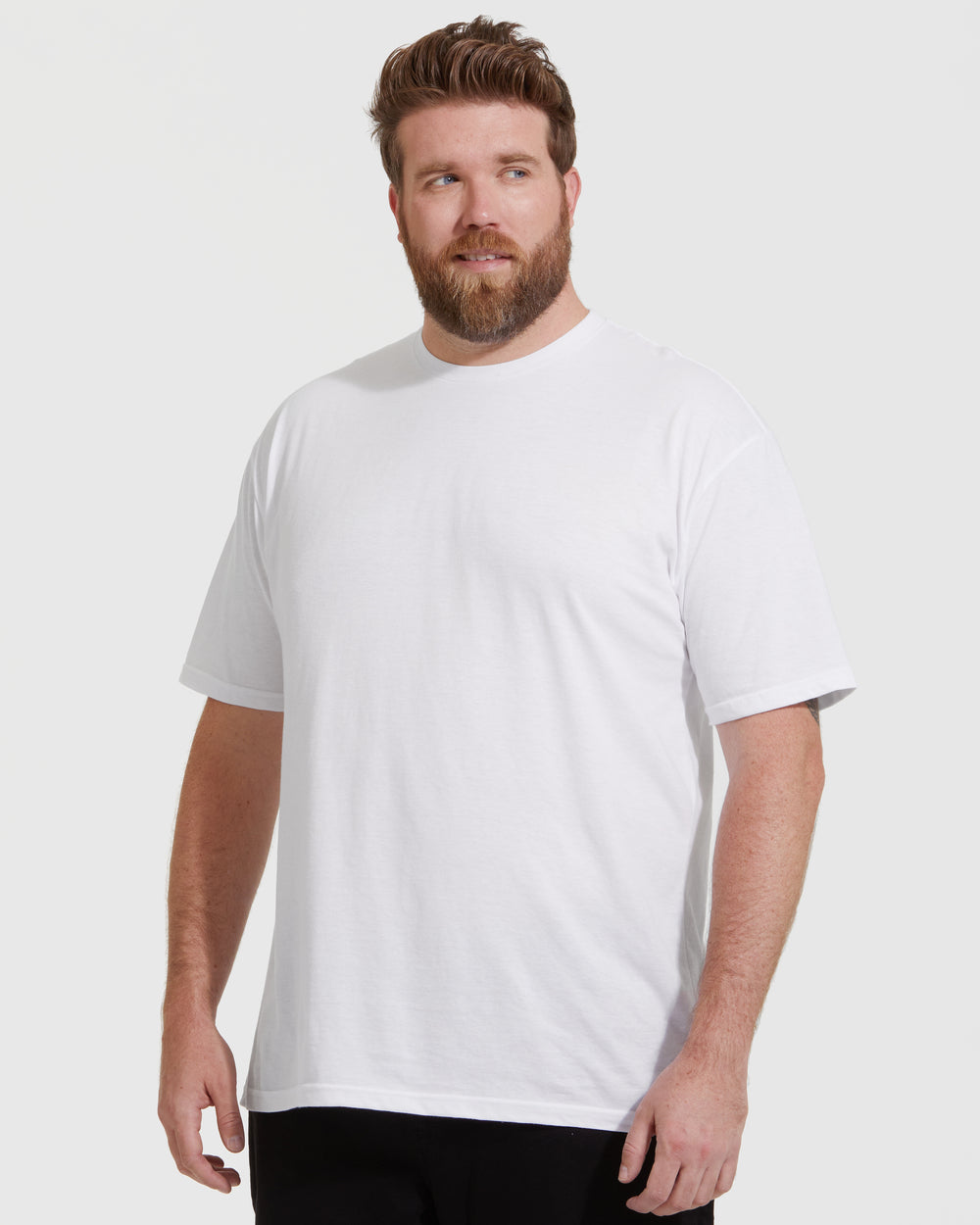 All White Short Sleeve Crew Neck 3-Pack