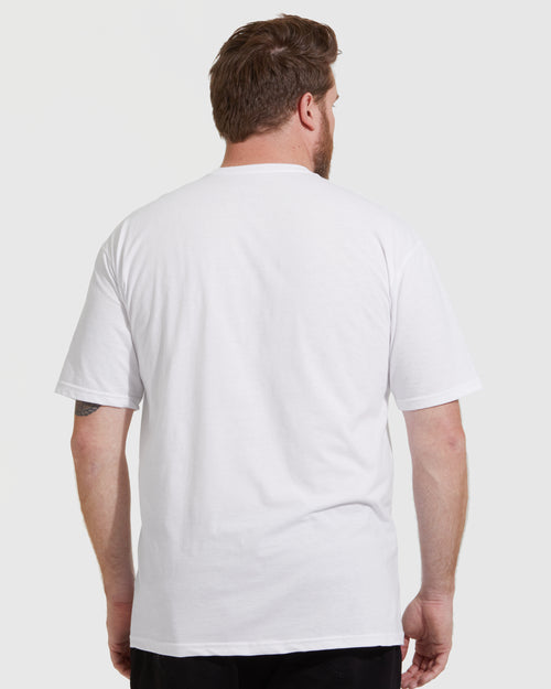 All White Short Sleeve Crew Neck 3-Pack