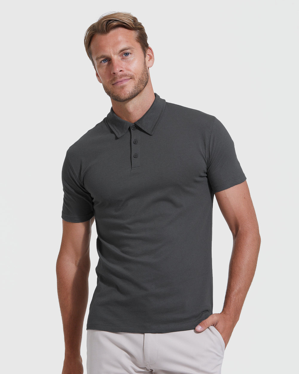 Carbon Short Sleeve Polo