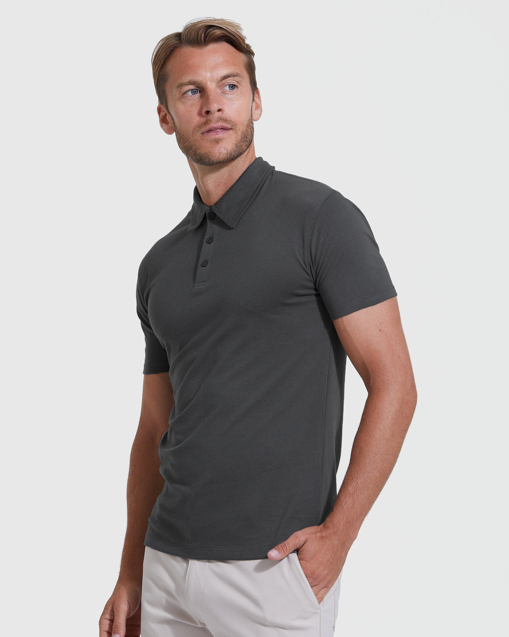 Carbon Short Sleeve Polo