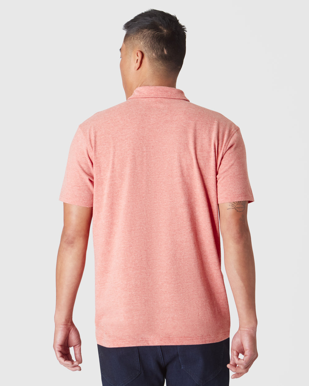 Heather Cayenne Short Sleeve Polo