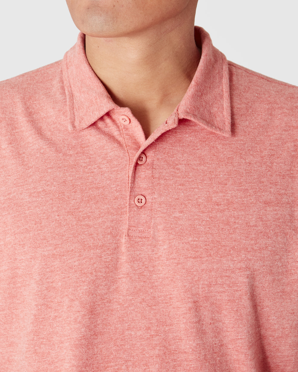 Heather Cayenne Short Sleeve Polo