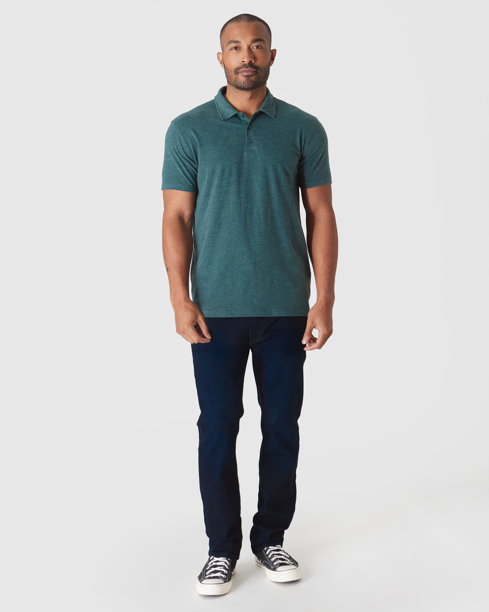 Heather Seafarer Short Sleeve Polo