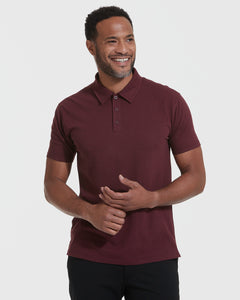 True ClassicMahogany Short Sleeve Polo