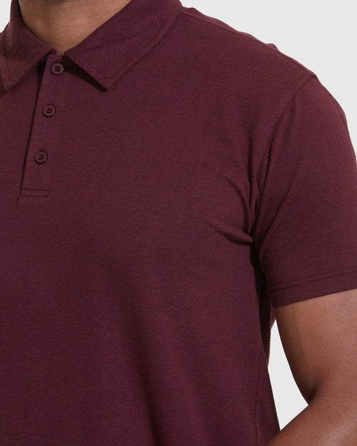 Mahogany Short Sleeve Polo