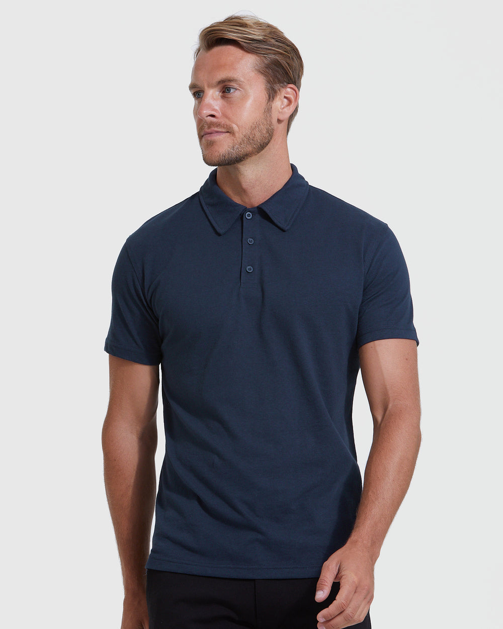 Navy Short Sleeve Polo