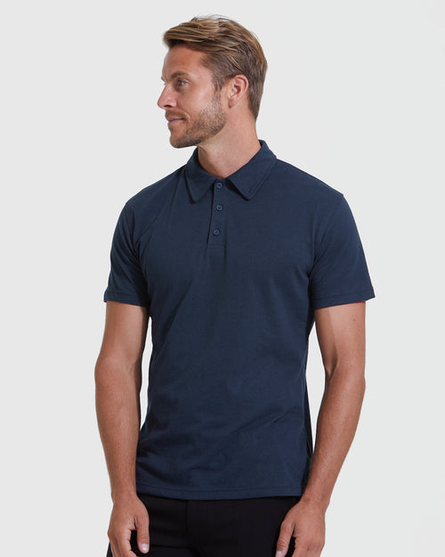 All Navy Short Sleeve Polo 6-Pack