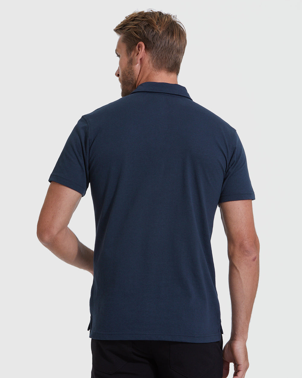 Navy Short Sleeve Polo