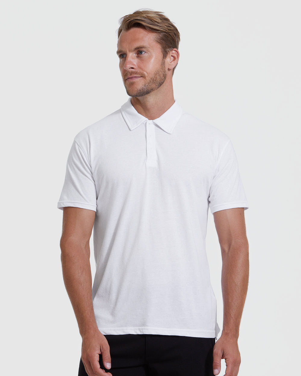 All White Short Sleeve Polo 6-Pack