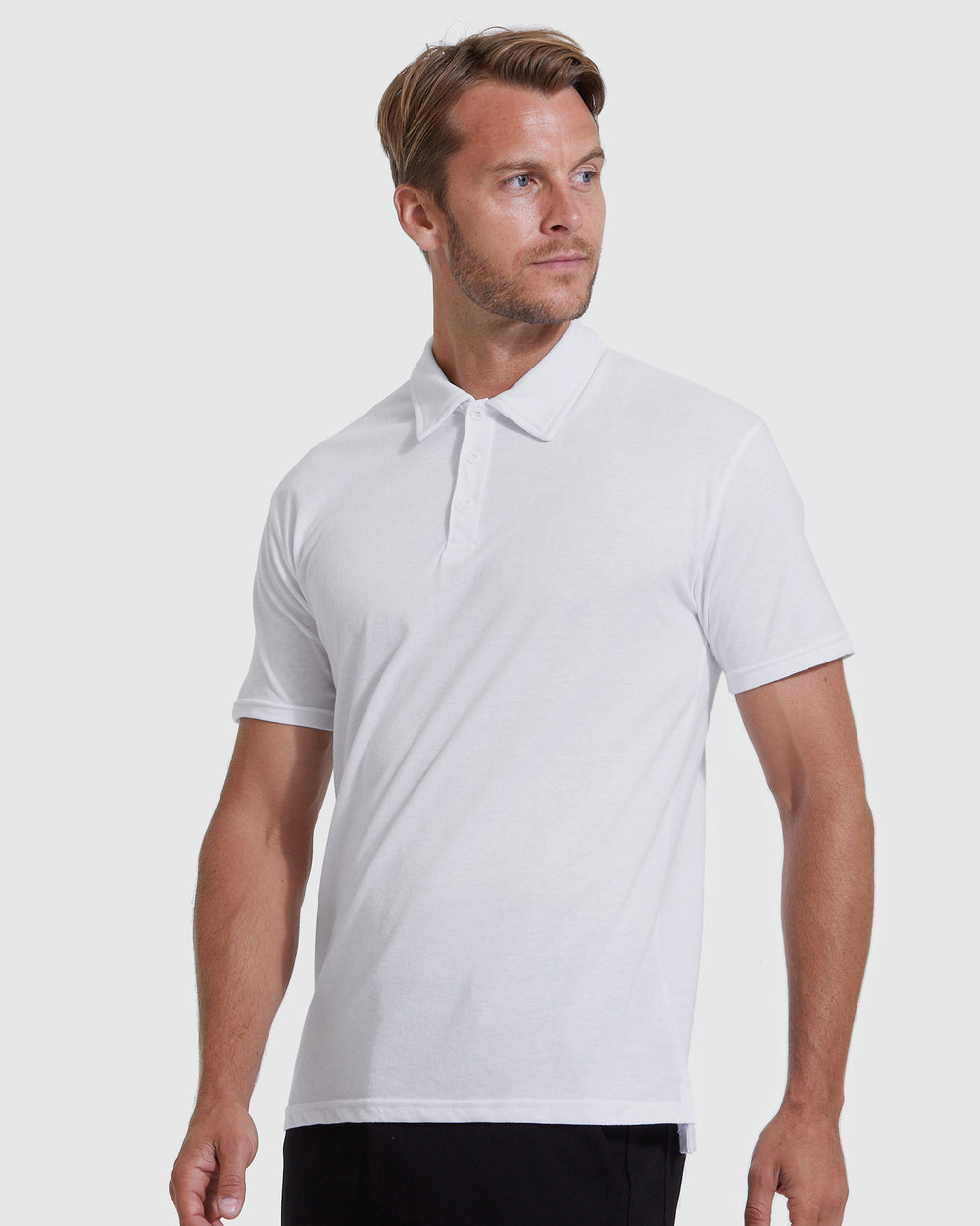 All White Short Sleeve Polo 3-Pack