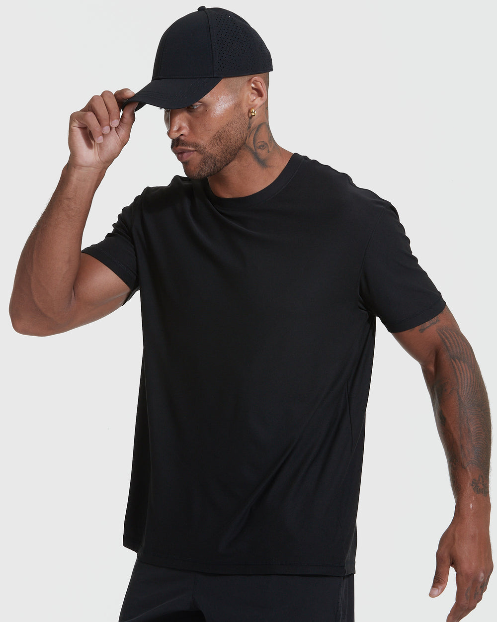 All Black Active Crew Neck 5-Pack