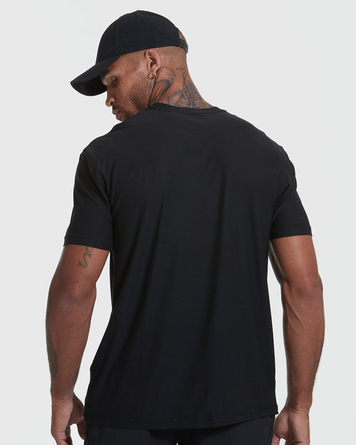 All Black Active Crew Neck 6-Pack