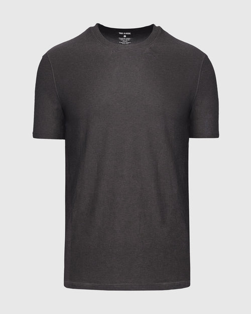 Dark Heather Tempest Active Short Sleeve Crew Neck Tee