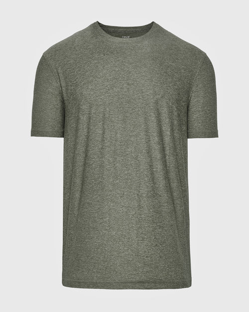 Heather Forest Active Short Sleeve Crew Neck Tee