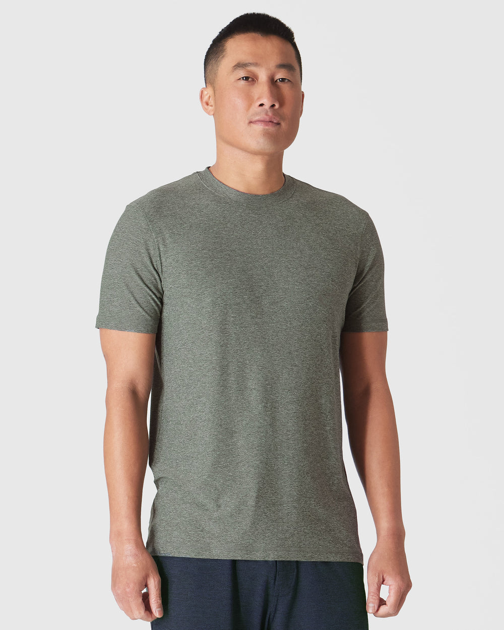 Heather Forest Active Short Sleeve Crew Neck Tee