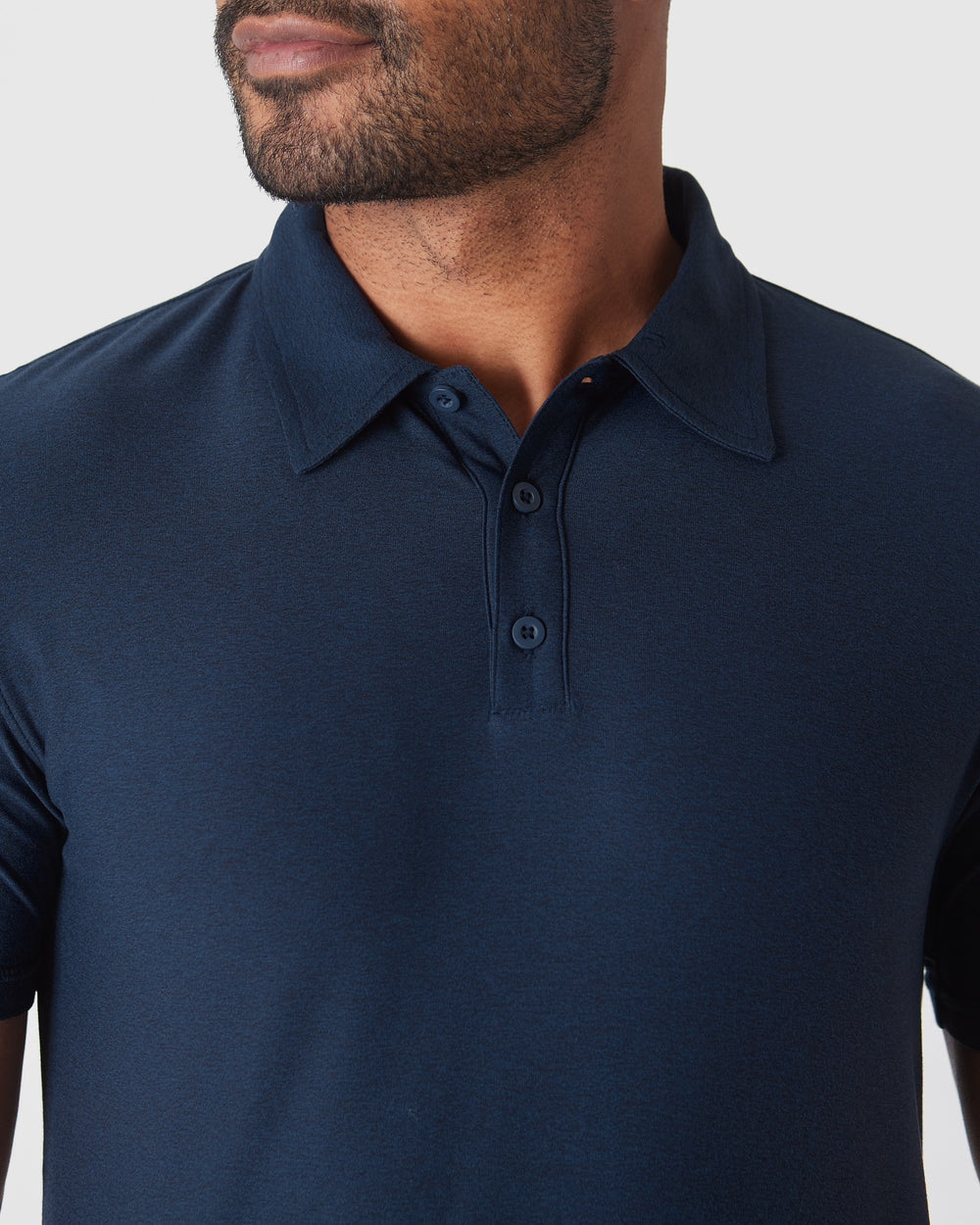 Dark Heather Cadet Active Short Sleeve Polo